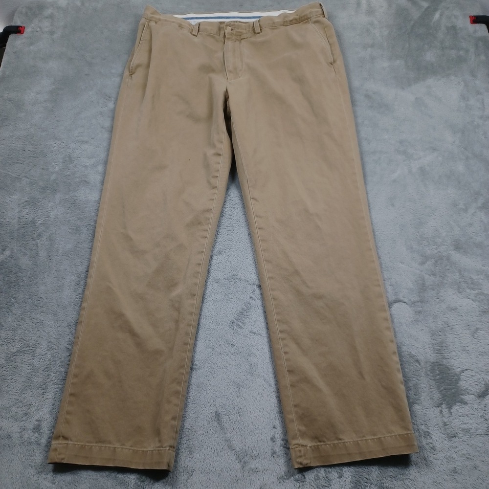 Polo Ralph Lauren Pants Mens 36x32 Brown Straight Cotton‎ Chino Pockets